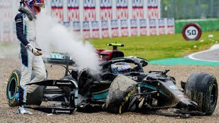 BOTTAS AND RUSSELL CRASH AT IMOLA EDIT [upl. by Kosey]