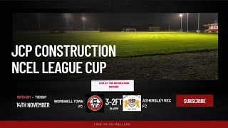 Wombwell Town VS Athersley Rec JCP Construction NCEL League Cup 141123 [upl. by Elletsirk]