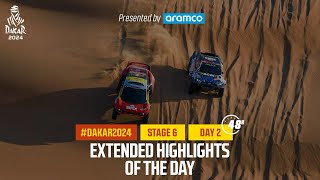 Extended highlights of Stage 6 pt2 presented by Aramco  Dakar2024 [upl. by Crosby]