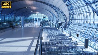 Bangkok Airport Walking Tour 2024  Bangkok Suvarnabhumi Airport Thailand [upl. by Farmer]