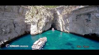 Blue Caves Paxos Antipaxos  Greece  Ionian Cruises Daily Cruises [upl. by Claudy]