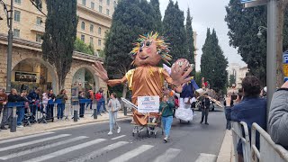 Purim in Jerusalem 2024Jerusalem Purim Parade [upl. by Oneladgam]