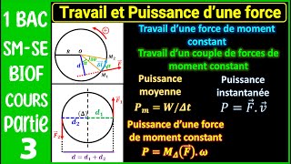 P3  Travail et Puissance dune Force  Cours détaillé  1 BAC [upl. by Gerbold]