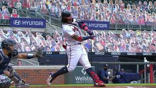 Ronald Acuna Jr Slow Motion Baseball Swing Hitting Mechanics [upl. by Llechtim]