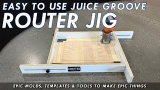 Juice Groove Router Jig V2 By Crafted Elements  Easy DIY Grooves In Cutting Boards [upl. by Simonne]