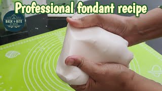 professional fondant recipe  No fail easy fondant [upl. by Bakerman]