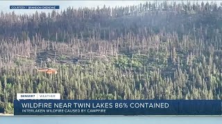 US Forest Service opens part of Twin Lakes as Interlaken Fire containment grows [upl. by Eveivaneg]