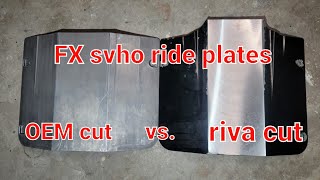 Yamaha FX deans team cut OEM ride plate vs riva cut ride plate [upl. by Nnaeitak]