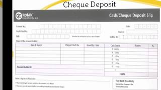 INHow to fill Kotak Mahindra Bank Deposit slip [upl. by Madison915]