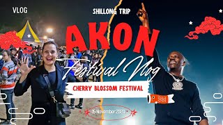 Akon Show Shillong 🔥 Cherry Blossom Festival Shillong 2024 😱 Bohut Enjoy Korilu 🎊🥳 [upl. by Anifled]