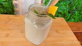 Pina Colada Protein Smoothie  Easy Vegan Breakfast Recipe Idea [upl. by Nolan850]