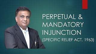 Perpetual  Permanent  Injunction amp Mandatory Injunction  Section 38 39  Specific Relief Act 1963 [upl. by Nerrol]