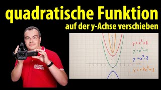 quadratische Funktion auf der yAchse verschieben yx²1 und yx²1  Lehrerschmidt [upl. by Kutchins]