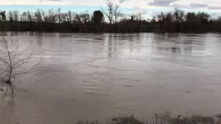 Cosumnes river flood warning  Sacramento County [upl. by Einallem]