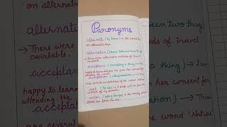 Paronyms For competitive Exam [upl. by Gierc484]