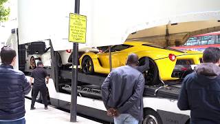 B14s Ferrari Laferrari Aperta leaving London [upl. by Lyle747]