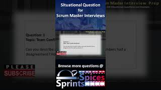 Scrum Master  SM Interview Question 1 of 200 scrummasterinterview scrummaster agileinterview [upl. by Michiko]