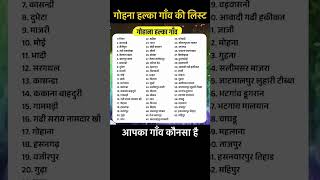 गोहाना हल्का गांव की लिस्ट Gohana city village list gohana haryana [upl. by Annalla]