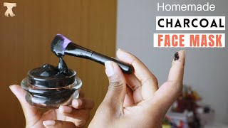 Diy Charcoal Face Mask Peel Off  Remove black heads fast  Get a fair skin [upl. by Harret]