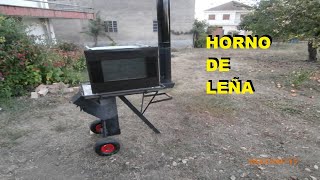 Como convertir un horno eléctrico viejo para leña [upl. by Oiceladni174]