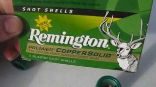 Remington Copper Solid Sabot  12 Ga  Smoothbore vs Rifled Choke [upl. by Raffaj96]