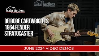 1964 Fender Stratocaster  Deirdre Cartwright  June 2024 Gear Demos  Guitar Auctions at GH [upl. by Deloris]