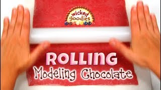 How to Roll Modeling Chocolate with a Rolling Pin [upl. by Baumann]