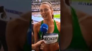 Irelands Womens 4x400m through to Paris Olympic final Sophie Becker 1st time women in final [upl. by Irrehs]