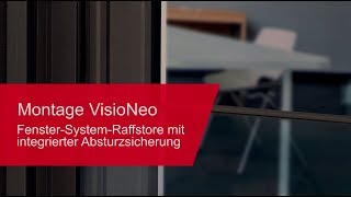 Montage FensterSystemAußenjalousie mit integrierter Absturzsicherung [upl. by Aryad]