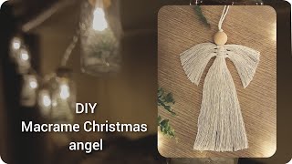 Macrame Christmas Angel Різдвяний янгол макраме [upl. by Notkcorb]