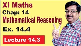 NCERT XI Maths  Mathematical reasoning  Ex 144  Implications  Contrapositive [upl. by Akimed]