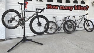 I weighed All of my Titanium Bikes part 1 Litespeed Cherohala [upl. by Hgielram497]