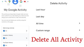 My activity delete  how to delete my activity  activity history delete  activity clear kaise kare [upl. by Nylarac]