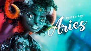 Get ready for an astral journey • Aries • Prompt Challenge OOAK Doll [upl. by Ilram]