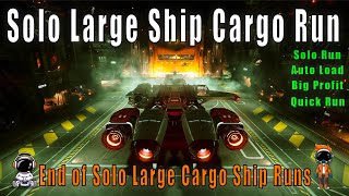 IM THE LAST ONE STANDING in Star Citizens Solo Large Ship Cargo Run [upl. by Clement]