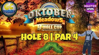 Master QRFR Hole 8  Par 4 EAGLE  Oktober Meadows 9hole cup Golf Clash Guide [upl. by Bixby]