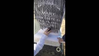 My First Grave Stone Rubbing [upl. by Emie]