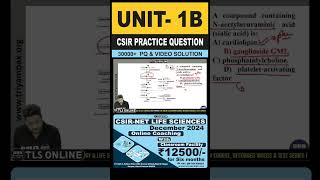 CSIR Practice Question  Unit 1  Topic B Composition structure and function of biomolecules [upl. by Nnateragram]