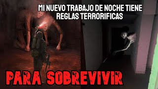 Conseguí Un Trabajo de Noche Donde Debía Seguir Las Reglas Extrañas Para Sobrevivir  Creepypasta [upl. by Netsrak]