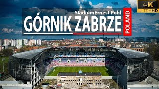 🇵🇱 Górnik Zabrze Stadium in 4K – A Historic Arena from Above [upl. by Stefano]