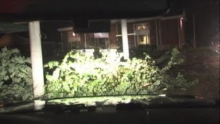 Checotah Oklahoma storm damage Tuesday night [upl. by Meeka982]