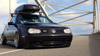 Bagged VW MK4 GTI  VagsFinest  18 20vt [upl. by Tierza296]