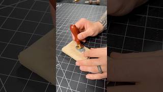 Creating a wax seal stamp for wrapping ​⁠​⁠xToollaser xtool xtoolf1ultra leatherasmr leather [upl. by Isidora]