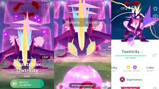 🤯worlds first ever Gigantamax Toxtricity In pokemon go [upl. by Aneerol]