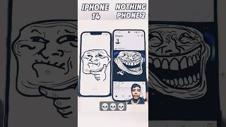 iphone 14 vs Nothing phone 2 speed test ⚡⚡⚡ iphonenothing trollfacetrendingeditviralshorts [upl. by Eedolem]