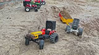 John Deere diy rc tractor with trolley and hmt 5911 power [upl. by Atnuahsal]