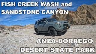 Fish Creek Wash and Sandstone Canyon AnzaBorrego [upl. by Kurland]