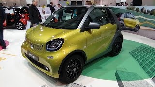 2016  Smart fortwo Cabrio  Exterior and Interior  Zürich Car Show 2015 [upl. by Aynas]