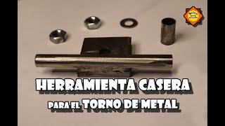 Herramienta Casera para tornear a mano en torno para metal muy fácil [upl. by Heda]