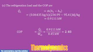 A refrigerator uses refrigerant134a as the working fluid and operates on the ideal vaporcompress [upl. by Kho]